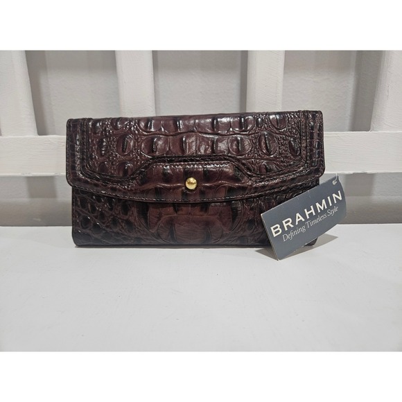 Brahmin Handbags - NWT Brahmin Soft Checkbook Truffle Melbourne Wallet
